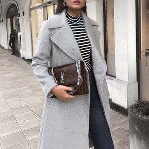 Striped Sleeveless Mock neck Crop Top